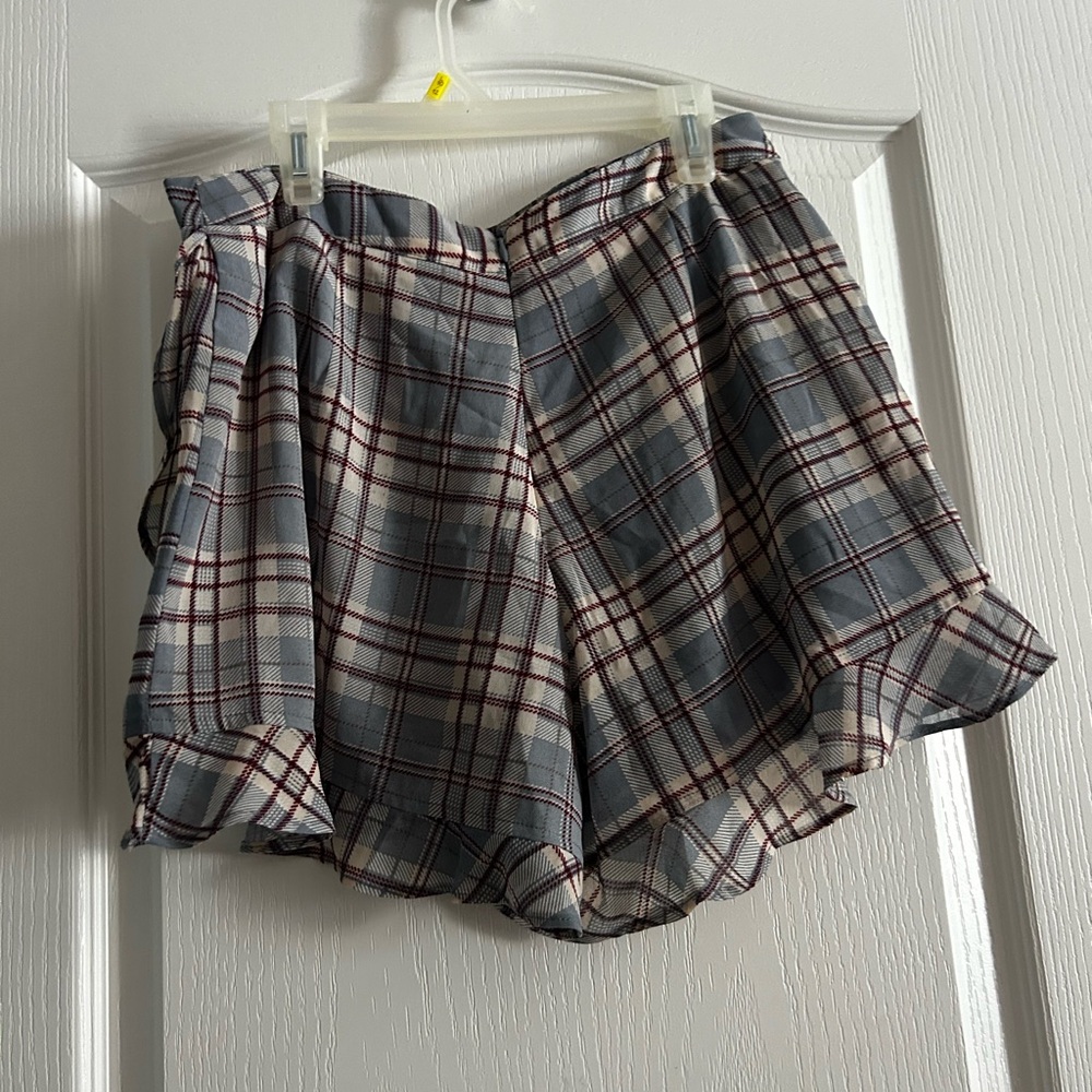 Plaid Skort